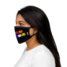 Load image into Gallery viewer, PURE VIBEZ Multi Color Lettering Fabric Face Mask
